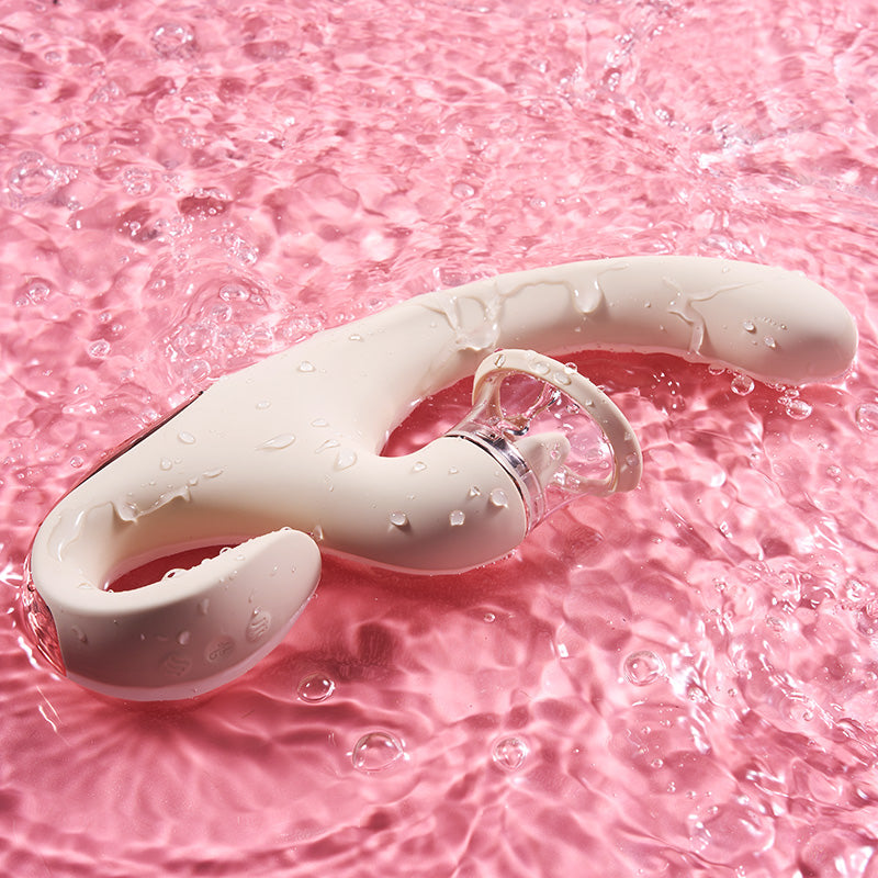 Clitoral Arousal Tongue Licking Suction Vibration Triple Stimulation Massager