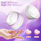 Angel 5 Vacuum Suction 10 Vibration Breast Massagers With Remote