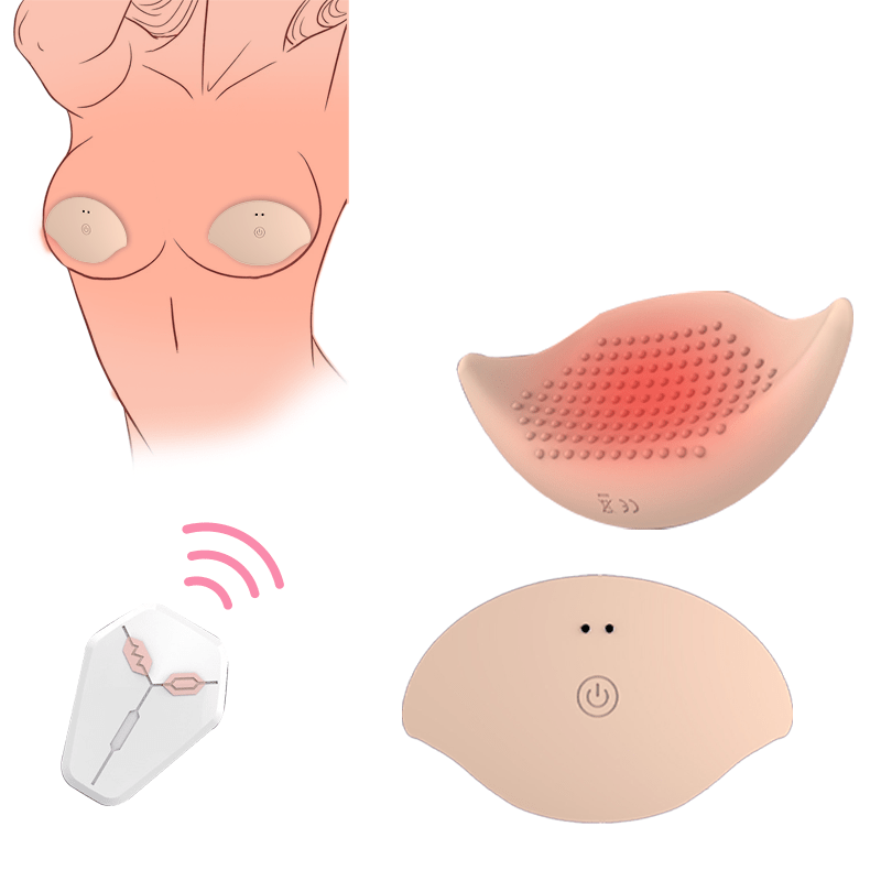 Invisible Wearable Breast Massage Vibrator With Remote Control