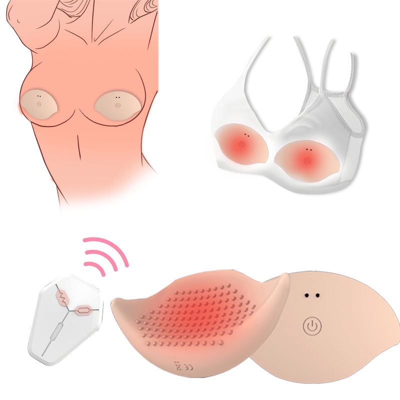 Invisible Wearable Breast Massage Vibrator With Remote Control