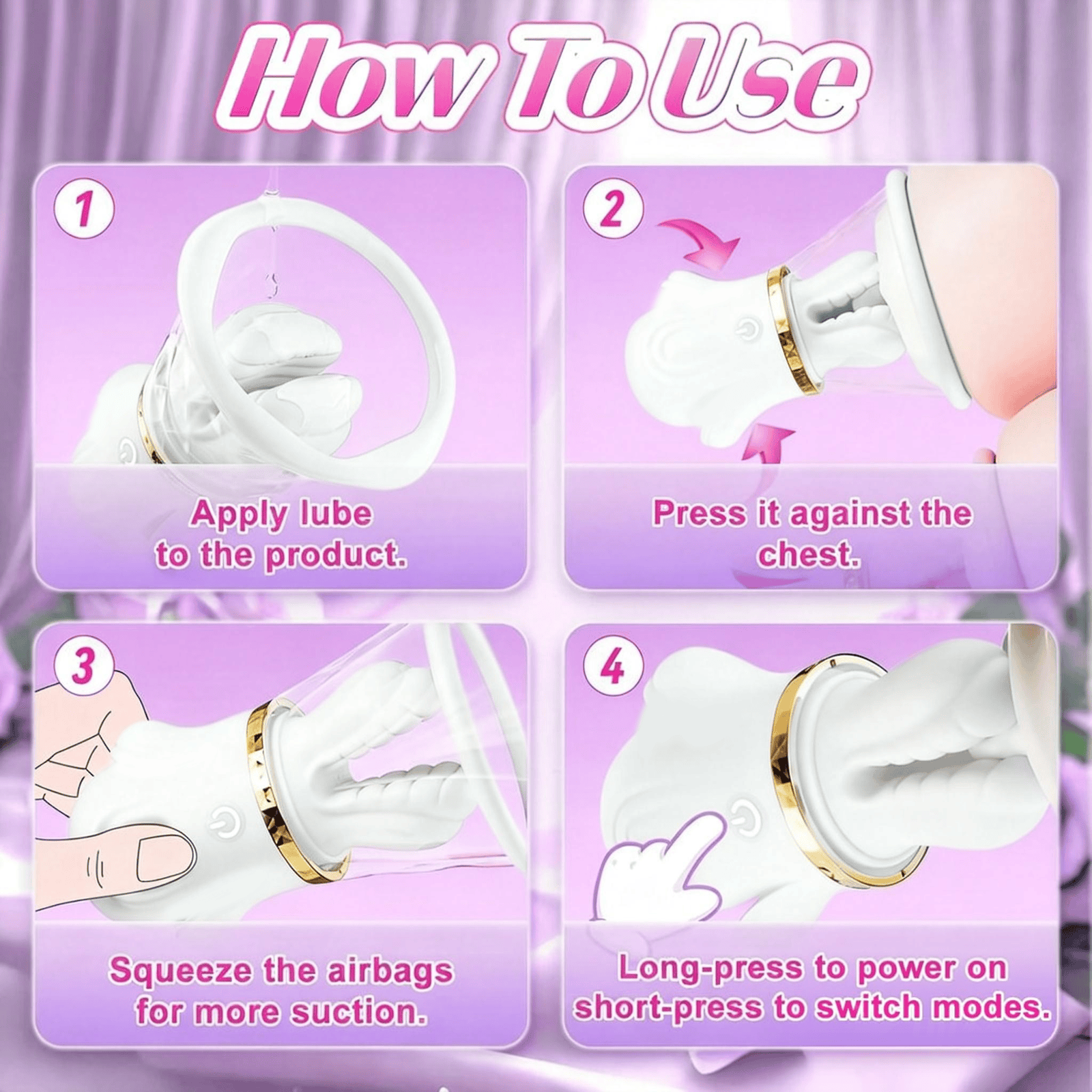 Hand - Pinch Breast Nipple Clamp Massager
