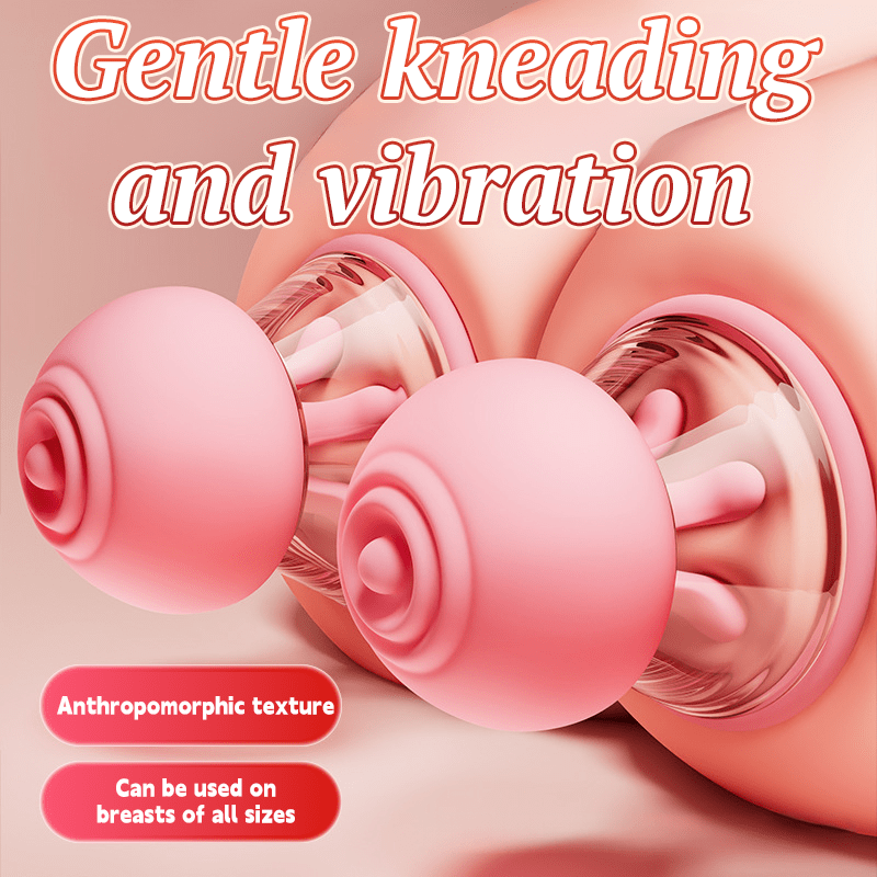 First Kiss 2 in 1 Kneading Nipple Clamps Breast Massager