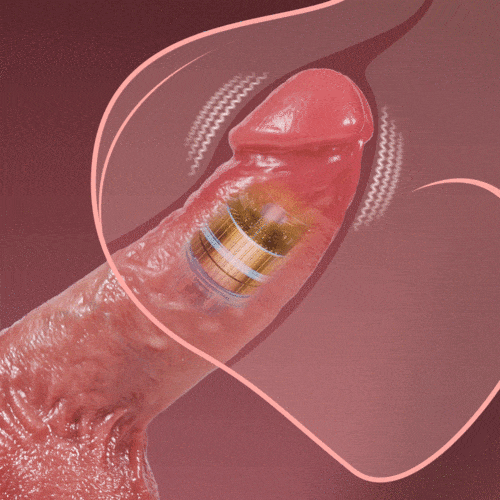 5.51‘’ Derek Curved Glans Free Lubricant P and G Spot Stimulation Realistic Anal Dildo Thrusting Heating Vibrating