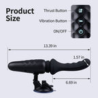 Dark Knight - 13.39In Powerful Vibrating Auto Thrusting Dildo Machine