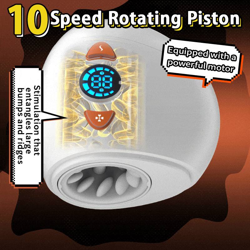 Auot Thrusting Vibrating Testicle Glans Stimulation Male Stroker