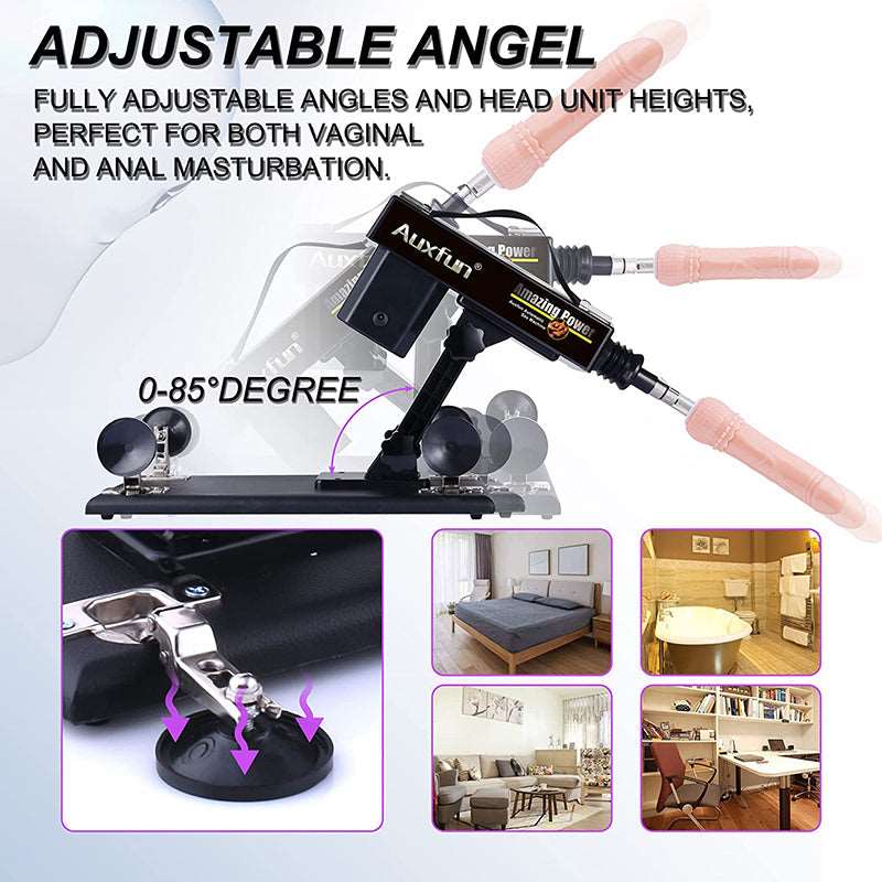 Lurevibe - Automatic Sex Machine Sex Toys Love Machine Device Gun with 6 Attachments