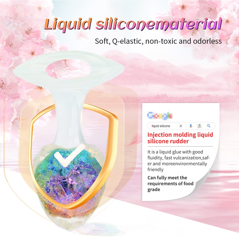 Diamond Crystal Rainbow Wearable Butt Plug Anal Sex Toy