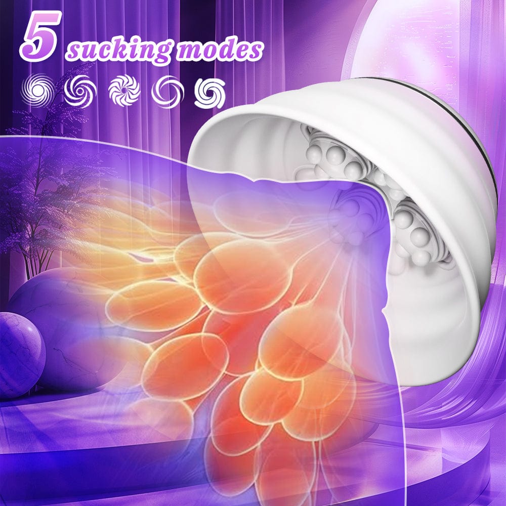 Angel 5 Vacuum Suction 10 Vibration Breast Massagers With Remote