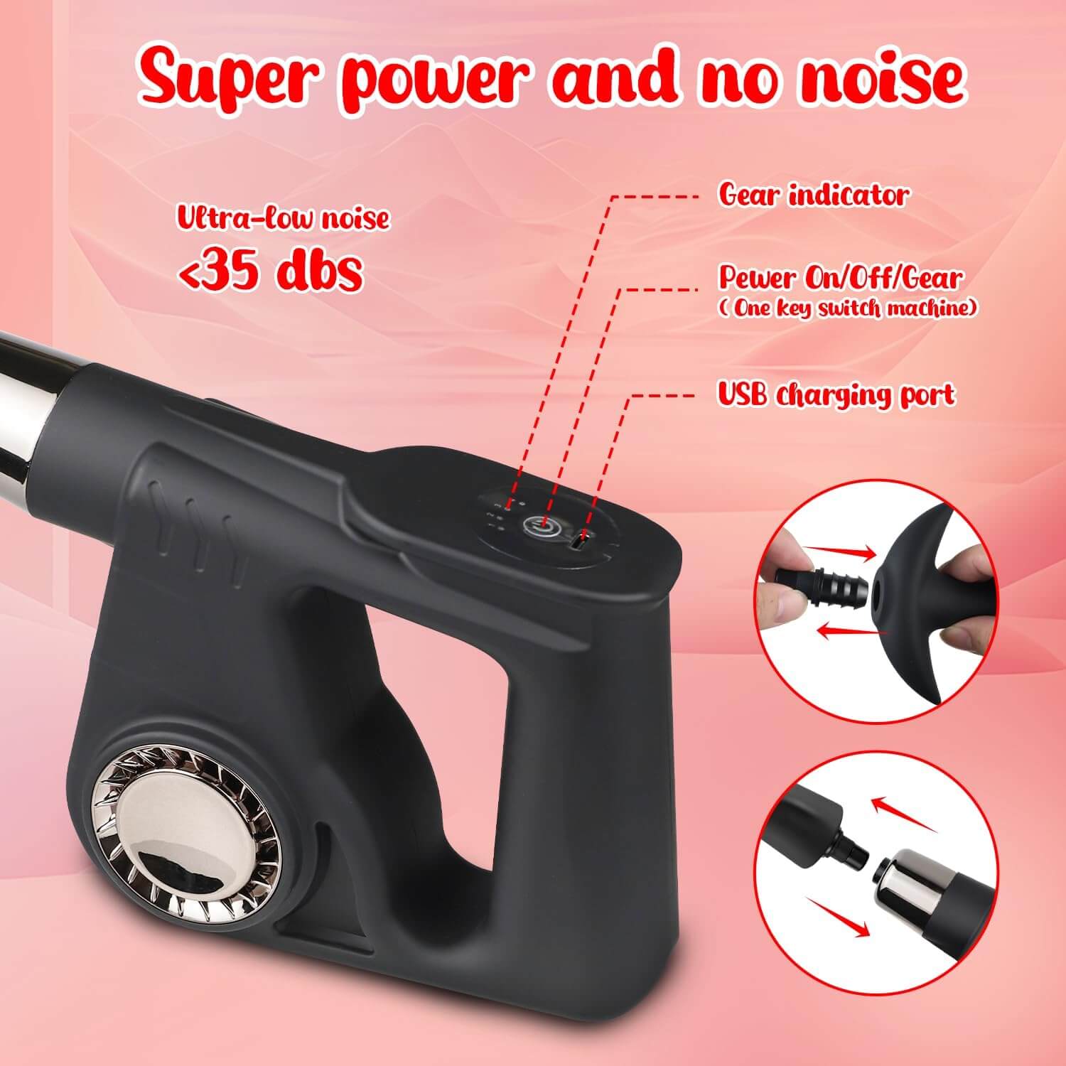 Handheld Multi Function Thrusting Vibration Dildo Machine