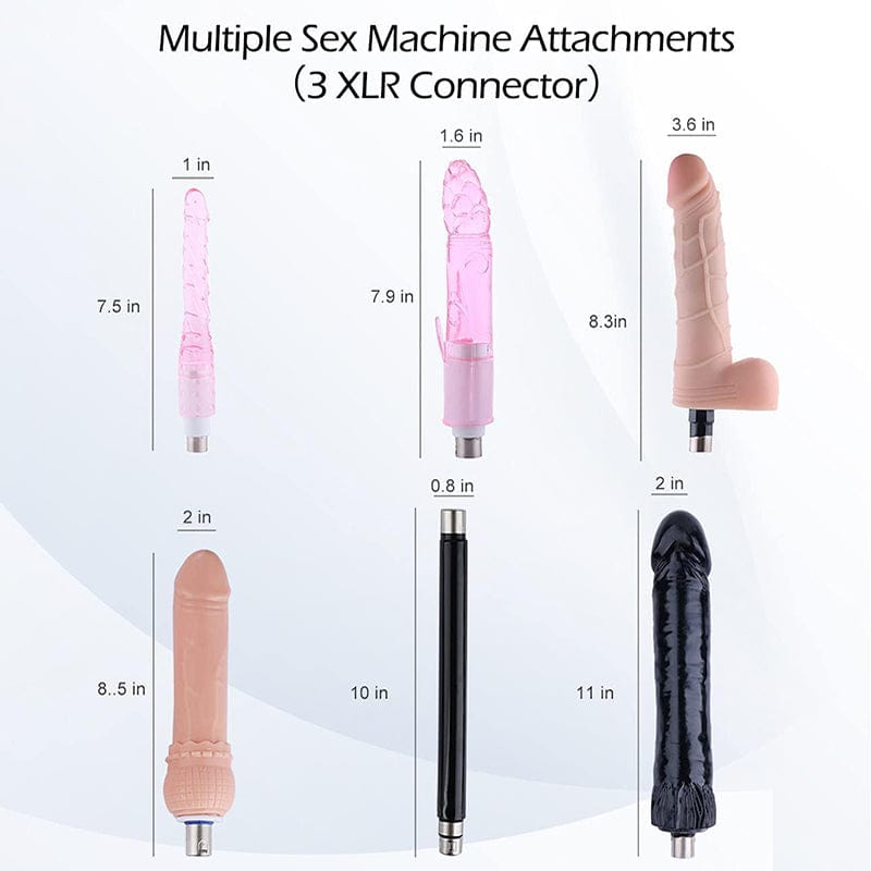 Lurevibe - Automatic Sex Machine Sex Toys Love Machine Device Gun with 6 Attachments