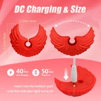 BDSM Angel Wings Vibrating Nipple Clamps with Remote Control