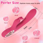 2 In 1 Rabbit G Spot Vibrator For Clitoris G-spot Stimulation