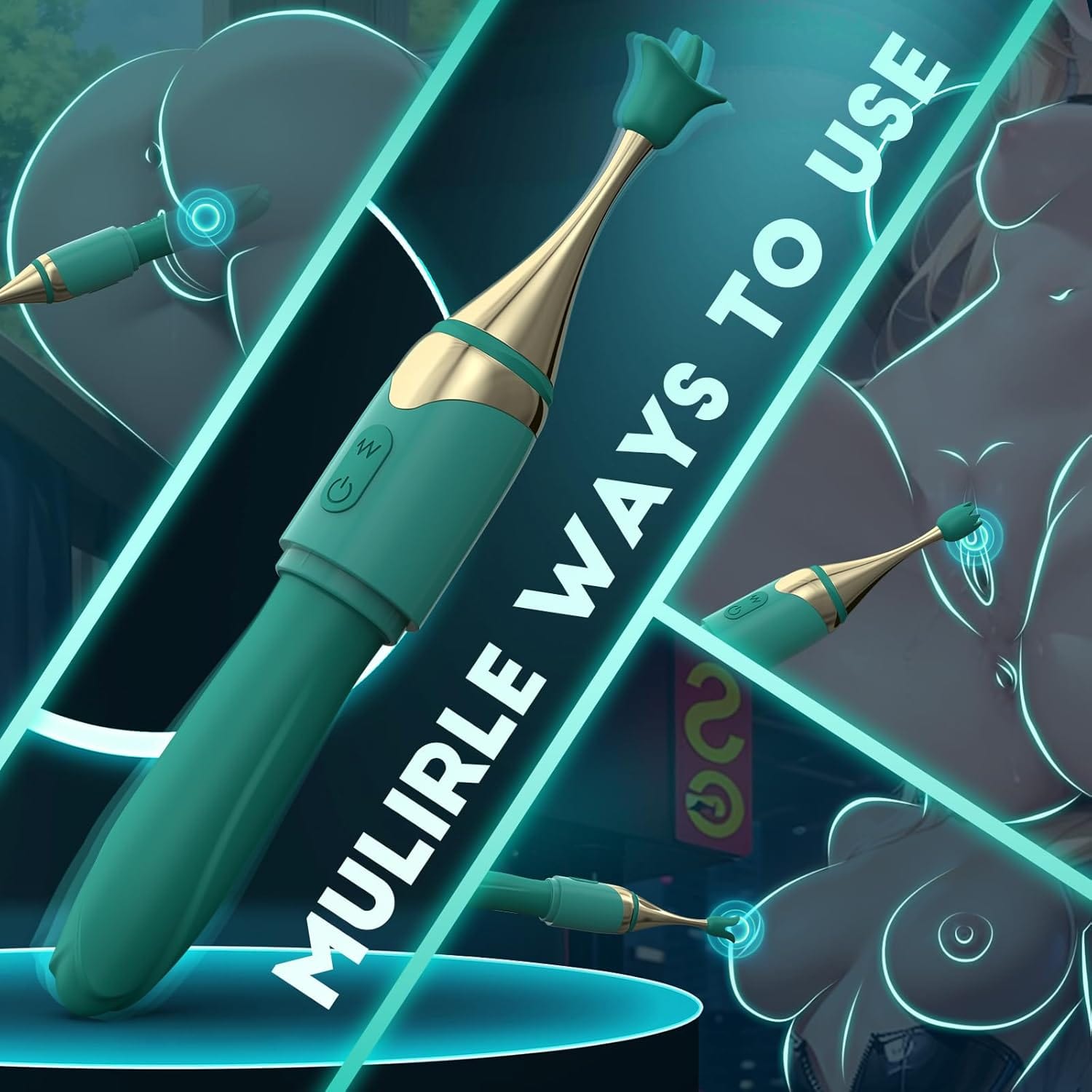 2 In 1 Mini Wand G Spot Vibrator