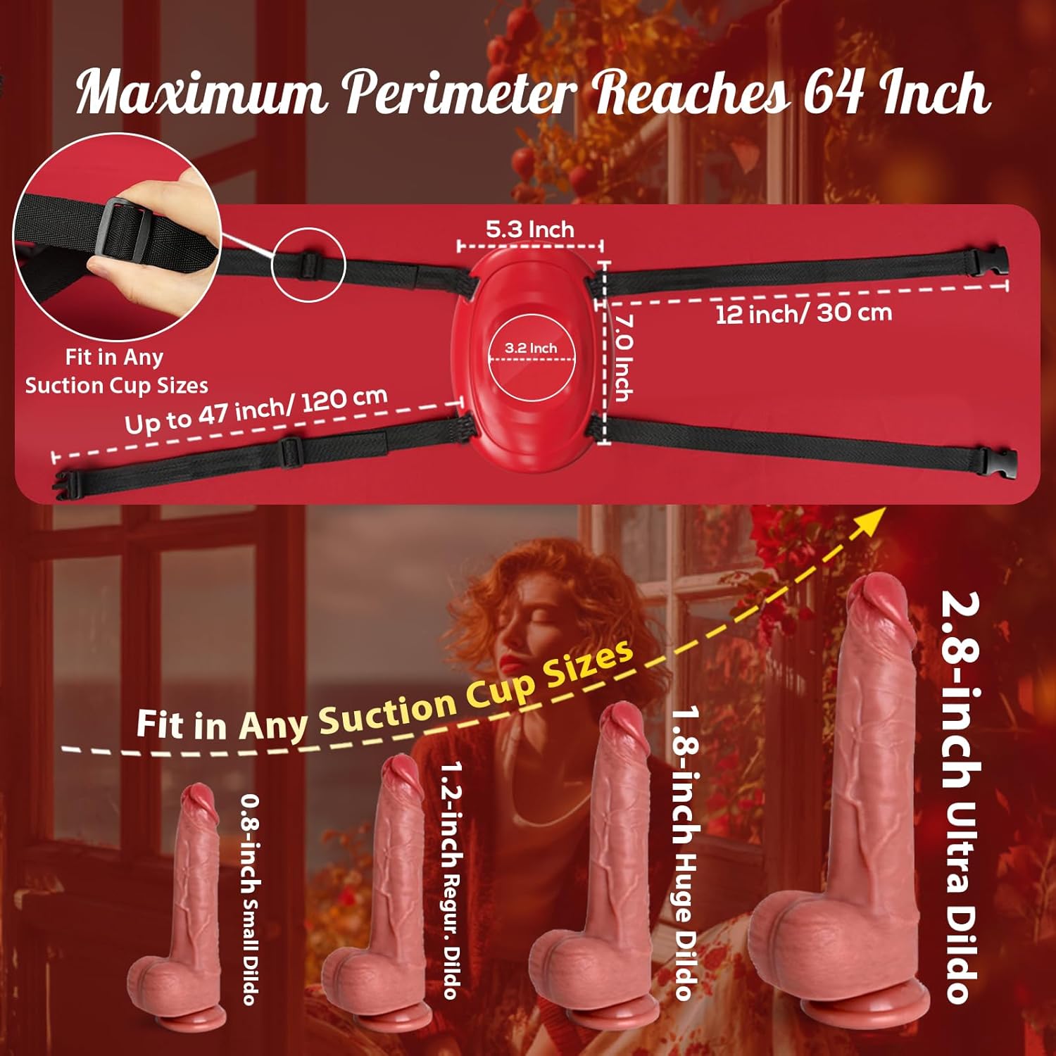 Strap On Dildo & Sex Saddle Machine Holder