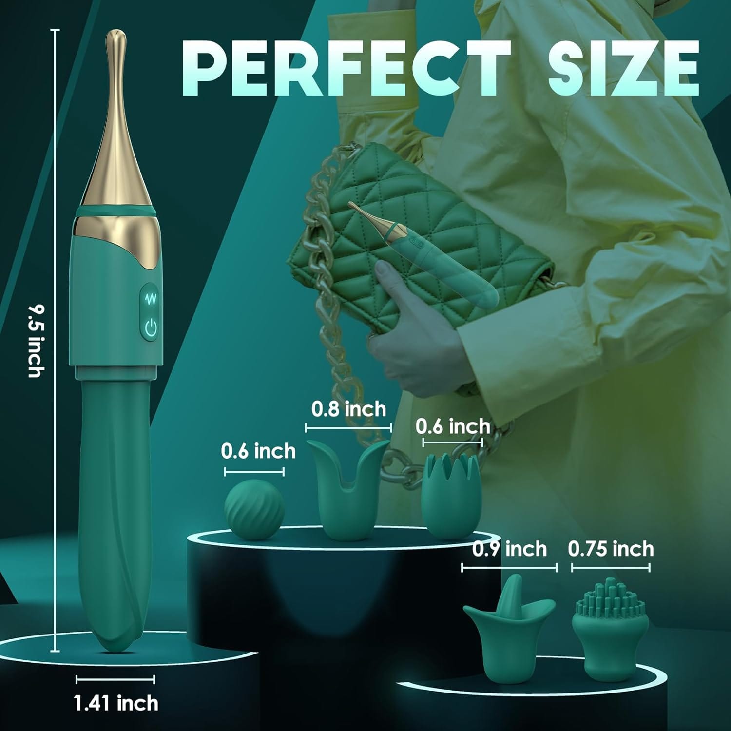 2 In 1 Mini Wand G Spot Vibrator