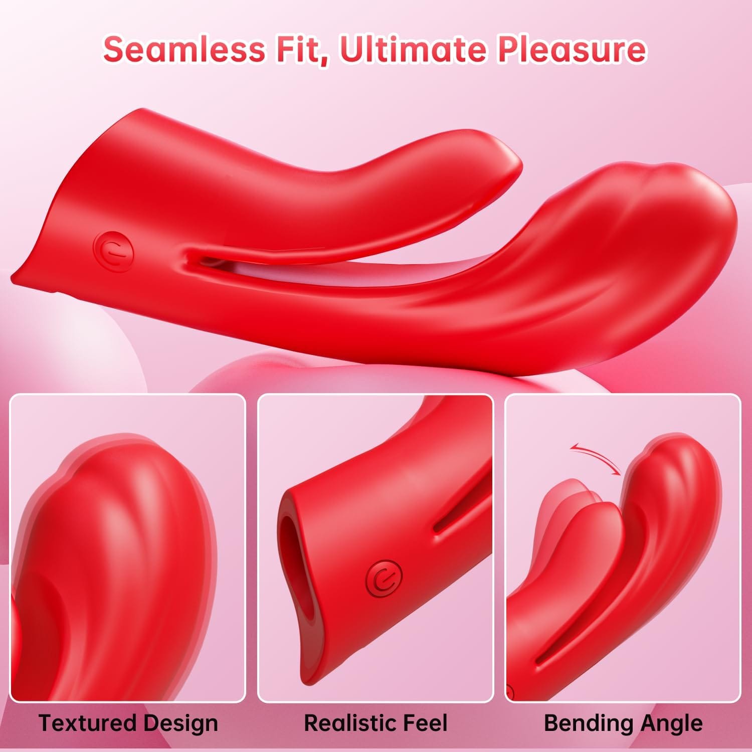 2 in 1 Flexible Finger Sleeve Clit G Spot Nipple Vibrator