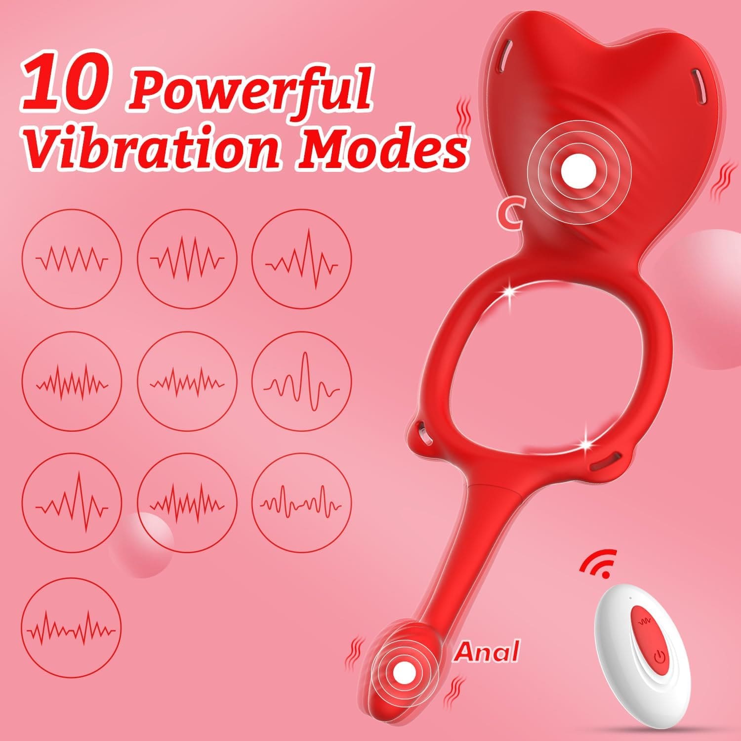 Wearable Panty Clitoral Anal Vibrator With Remote Control