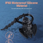 3 In 1 Vibrating Adjustable Penis Ring Vibrator