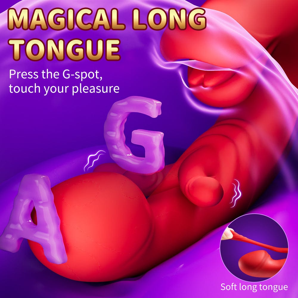 Red Lip Pro Biting Clit Scratching G Spot Vibrator
