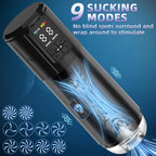 2 in 1 Waterproof Auto Suction Vibration Male Masturbator