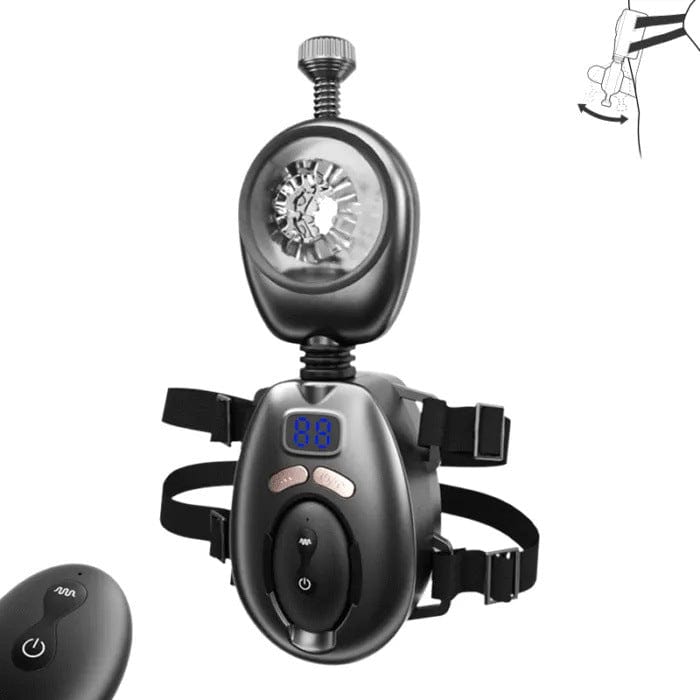 Darth Vader Wearable 9 Thrusting Vibration Male Masturbator With Remote