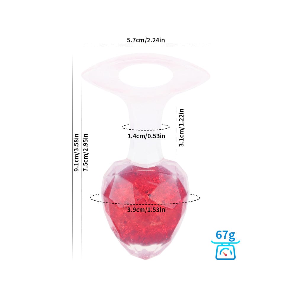 Diamond Crystal Rainbow Wearable Butt Plug Anal Sex Toy