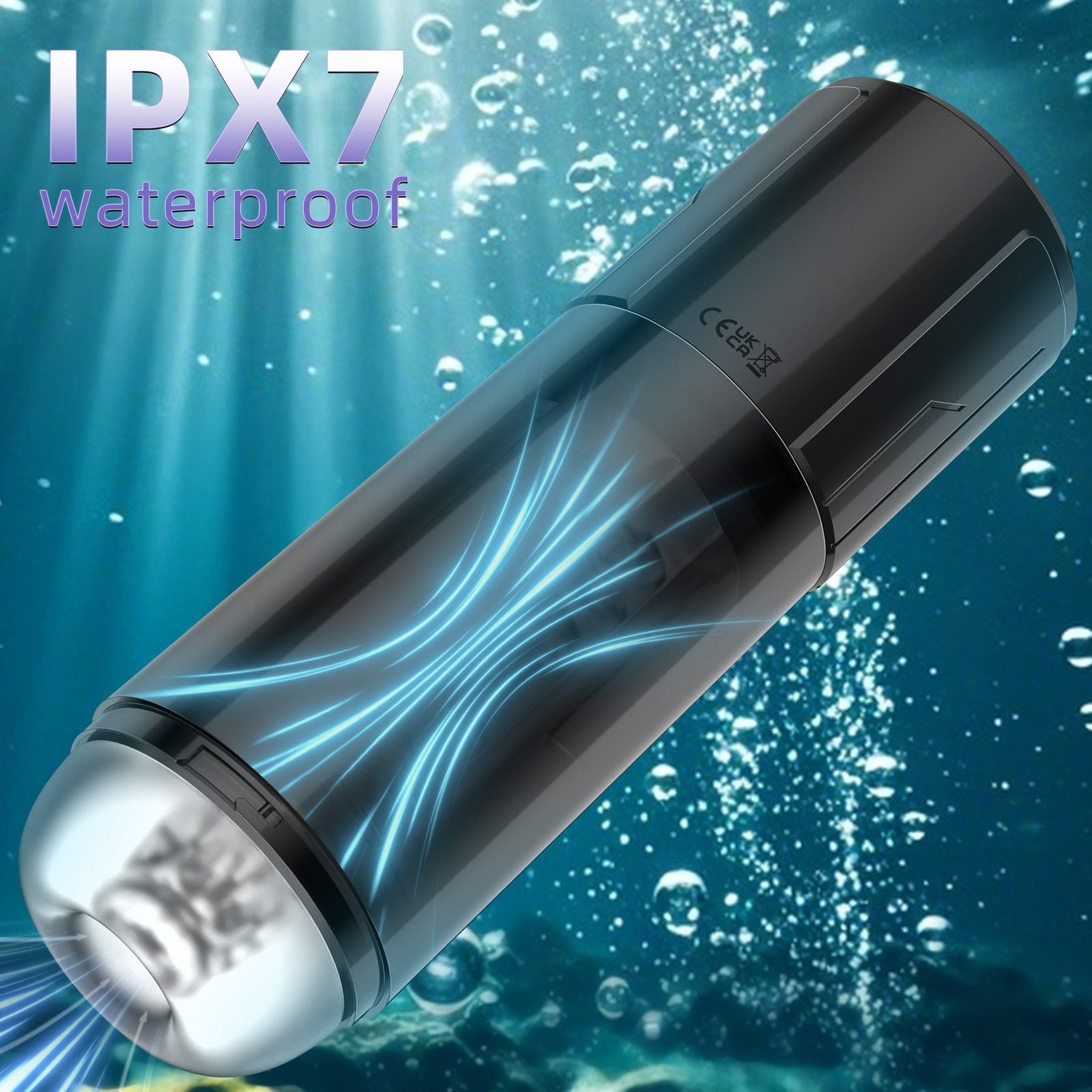 2 in 1 Waterproof Auto Suction Vibration Male Masturbator