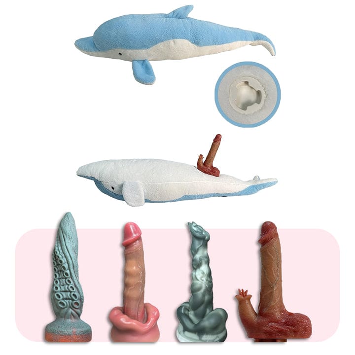 Plush Dildo Machine Thrusting Licking Dildo Machine Sex Toy With Remote Control