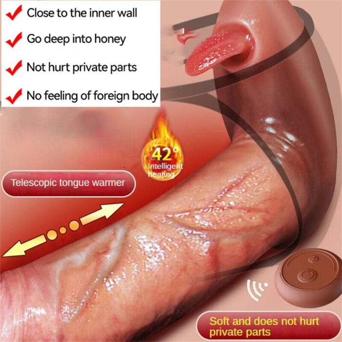 5.11‘’ Thrusting Dildo Vibrator Realistic Wearable Clit G-Spot Massager