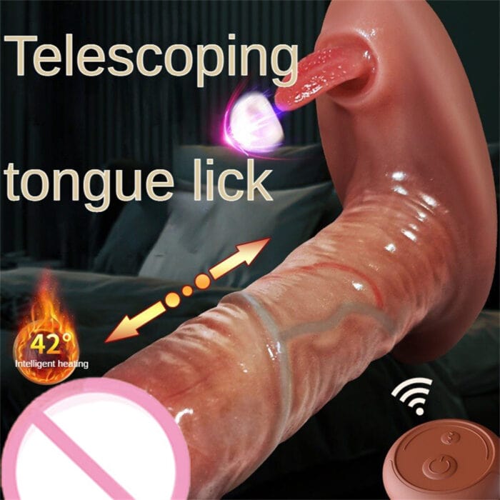 5.11‘’ Thrusting Dildo Vibrator Realistic Wearable Clit G-Spot Massager