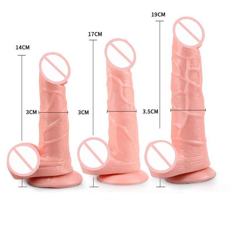 5.5‘’ - 7.5‘’Lurevibe - Realistic Silicone Thick Dildo Suction